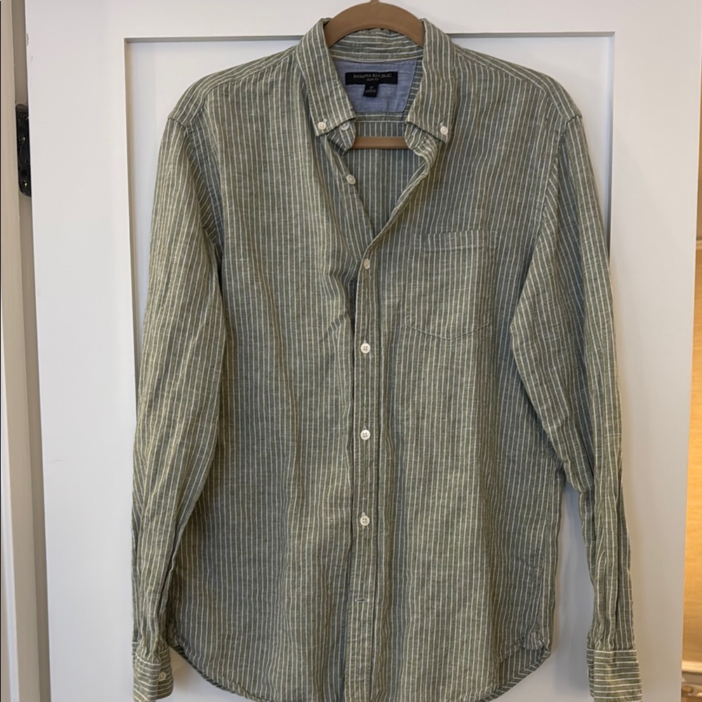 Banana Republic Linen Button down